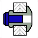 Multigrip Mehrbereichsblindniet Stahl/Stahl FK 4,0 X 15|5,5-8,5mm