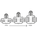 Tri-Split Presslaschen-Blindniet Alu/Alu FK 4,8 X 20,5|3,0-9,0mm